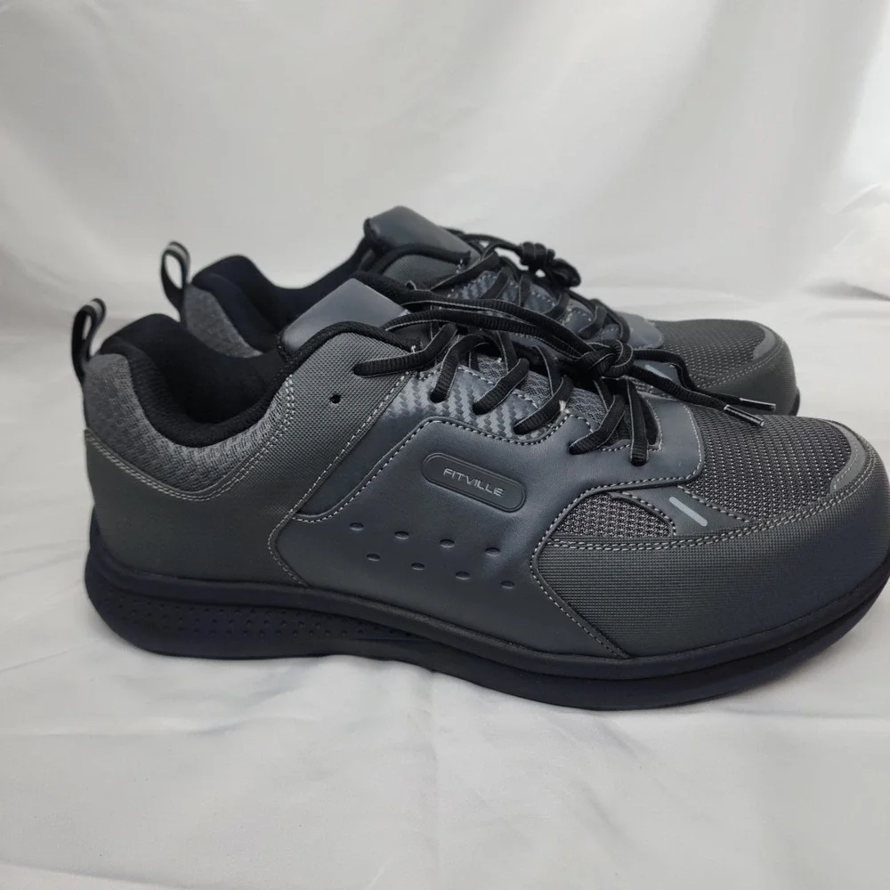 FitVille 12.5EW Composite Toe‎ Safety Shoes Puncture Proof Work Shoes for Men